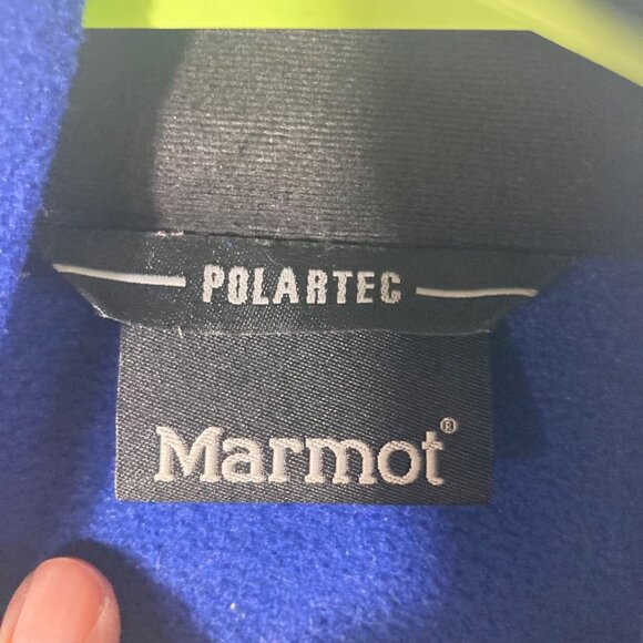 Mens Marmot Polartec Full Zip Fleece Jacket Blue S Polyester - Picture 7 of 11